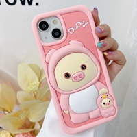 3D carton silicone phone case