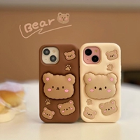 3D carton silicone phone case
