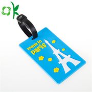 3D Logo Silicone Luggage Tag
