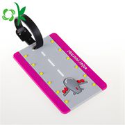 3D Logo Silicone Luggage Tag