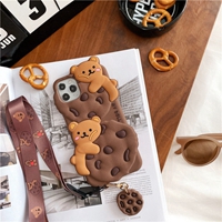 3D carton silicone phone case