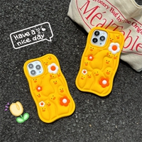 3D carton silicone phone case