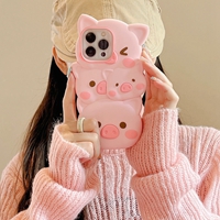 3D carton silicone phone case