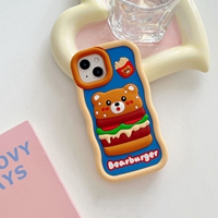 3D carton silicone phone case