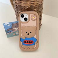 3D carton silicone phone case