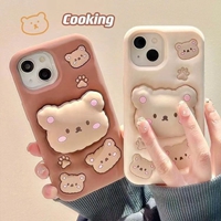 3D carton silicone phone case