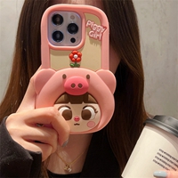 3D carton silicone phone case