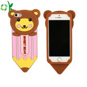 3D carton silicone phone case