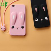 3D carton silicone phone case