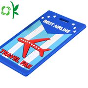 3D Logo Silicone Luggage Tag