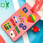 3D Logo Silicone Luggage Tag