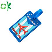 3D Logo Silicone Luggage Tag