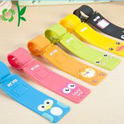 3D Logo Silicone Luggage Tag
