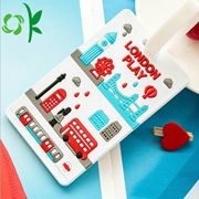 3D Logo Silicone Luggage Tag