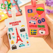 3D Logo Silicone Luggage Tag