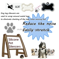 Silicone Bone Shape Pet Tag Silencer