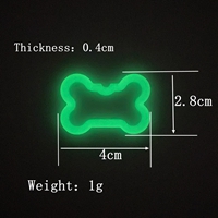 Glow in dark pet tag silencer